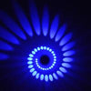 3W RGB Spiral Hole LED Wall Light  For Party Bar or Home Decoration