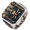 Skull Masonic Ring 925 Silver Ring For Men