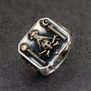 Skull Masonic Ring 925 Silver Ring For Men