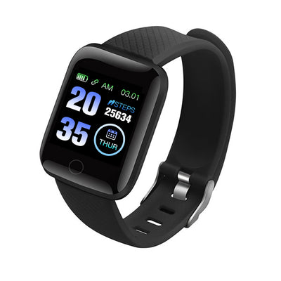 Smart Watch For Android Apple Phone Waterproof 116 Plus Heart Rate Tracker Blood Pressure Oxygen Sport Smartwatch