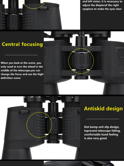 Borwolf 10-380X100 High magnification long range zoom 10-60 times  telescope Binoculars