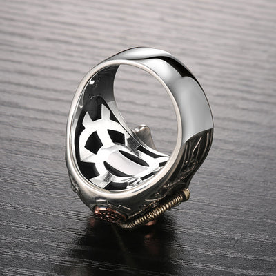 925 Sterling Silver Skull Ring Men