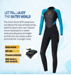 3mm Neoprene Shark Skin Women Bodysuit Wet Suit Keep Warm Surfing Scuba Snorkeling