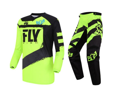 Fly Racing Black F-16 Jersey Pant Combo Sizes Riding Gear Adult Racing Gear Set