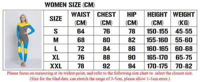 Women Elastic Tight neoprene Diving suit wetsuit color stitching Surf Equipment Jellyfish clothing long-sleeved