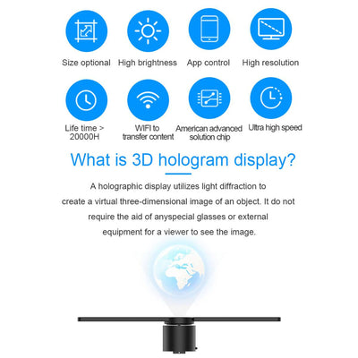 Wifi 3D Hologram Projector Fan