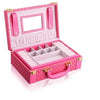 Portable  Jewelry Storage Box PU Leather Multi-functional Earrings Organizer Case Gift