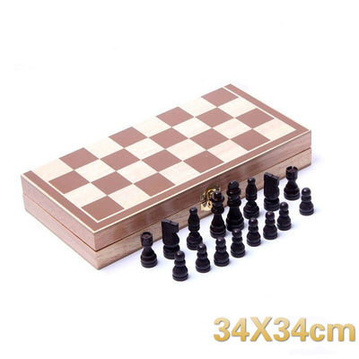 Wooden Chess Set Game Entertainment Chess Board