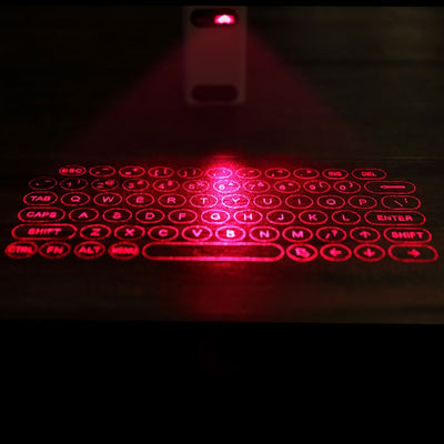 Wireless Projection mini keyboard Portable for Computer or Phone  With Mouse function