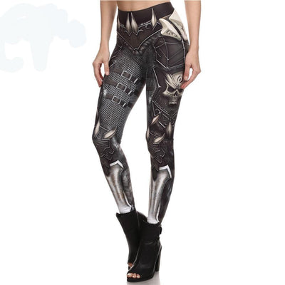 Skull  Legging Printed Leggins Pants for Women