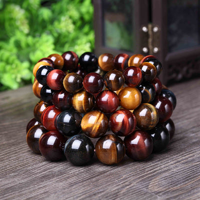 Tiger Eye Stone Bracelet 12-20 mm