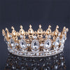 Vintage Baroque Queen King Bride Tiara Crown For Women Hair Crowns Jewelry