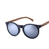 Sunglasses Wood and Plastic Frame Wood  Fashion Polarized  Mirror Lens UV400