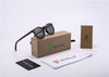 Sunglasses Wood and Plastic Frame Wood  Fashion Polarized  Mirror Lens UV400