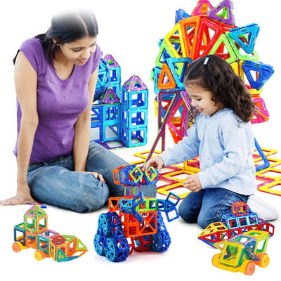 Mini Magnetic Model & Building Toy Plastic Magnetic Blocks Educational Toys For Kids