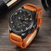 Sport Watches Men Fashion Quartz Watches  Leather