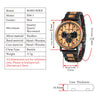 Wood and Stainless Steel Watches Luminous Hands Stop Watch Mens Quartz Wristwatches in Wooden Box