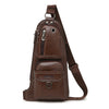 Men Messenger Bags Crossbody Shoulder Bag Man's Leather Sling Chest Bag Fashion Casual