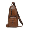 Men Messenger Bags Crossbody Shoulder Bag Man's Leather Sling Chest Bag Fashion Casual