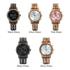 Wooden Watches for Lovers Wood and Steel Combined Design with Stop Watch Three Colors Option