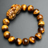 Tiger Eye Stone  Beads Bracelet for unisex Jewelry  12mm