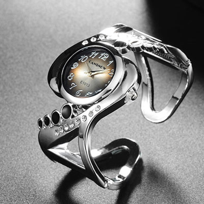 Bangle wristwatch quartz crystal luxury fashion female watches