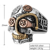 925 Sterling Silver Skull Ring Men