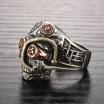 925 Sterling Silver Skull Ring Men