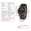 Luxury Wood Stainless Steel Men Watch Stylish Wooden Timepieces Chronograph Quartz Watches