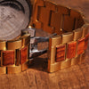 Gold Watch Men Luxury Brand Wooden Wristwatches Date Display Stop Watches  golden hour