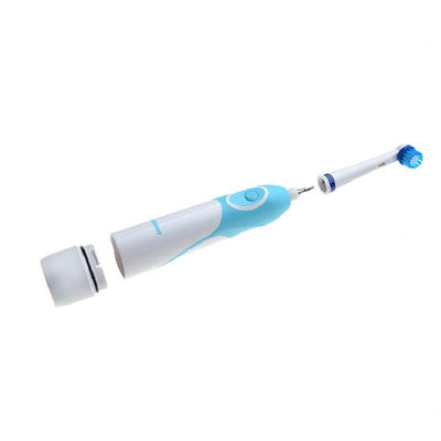 Rotating Electric Toothbrush Battery Operated with 4 Brush Heads Oral