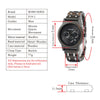 Wooden Watches for Lovers Wood and Steel Combined Design with Stop Watch Three Colors Option