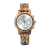 Wooden Watches for Lovers Wood and Steel Combined Design with Stop Watch Three Colors Option