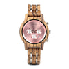 Wooden Watches for Lovers Wood and Steel Combined Design with Stop Watch Three Colors Option