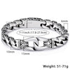 Mens Bracelet  Stainless Steel Silver Color Curved Curb Link Chain Bracelets for Men