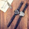 Creative Personality Minimalist Leather Normal Waterproof LED Watch Men And Women