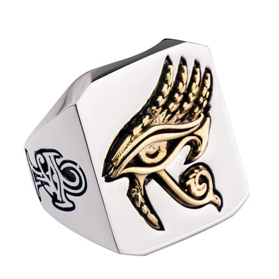 Skull Masonic  Eye of Horus Stainless steel rings