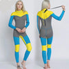 Women Elastic Tight neoprene Diving suit wetsuit color stitching Surf Equipment Jellyfish clothing long-sleeved