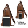 Men Messenger Bags Crossbody Shoulder Bag Man's Leather Sling Chest Bag Fashion Casual