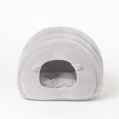 New Warm Cat Cave House Foldable Puppy Kitten Sleeping Bag Comfortable Soft Small Dog Kennel Bed Winter Pet Nest Cushion