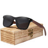 Sunglasses Polarized Walnut Wood Mirror Lens  Brand Design Colorful Shades Handmade