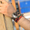 Wood Watches  Mens Military Wristwatch Chronograph Retro Wrist Watches