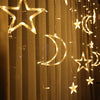 Moon Star Lamp LED Christmas Lights Decoration Holiday Lights Curtain light