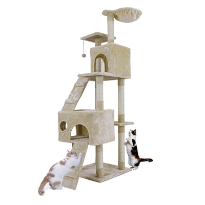 175CM House Cat Tree Pet Furniture Wooden Tree Toys Pet Supplies