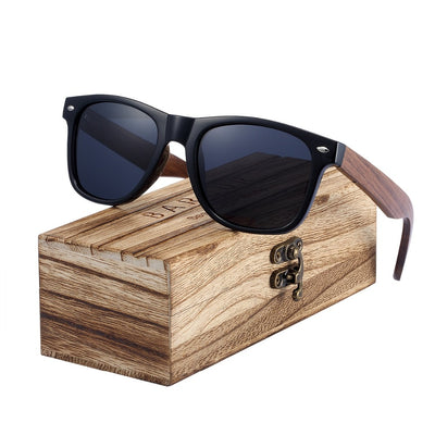 Best 2019 Wood Polarized Sunglasses Men  UV400 Protection Eyewear Wooden Original Box