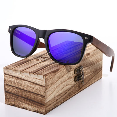 Best 2019 Wood Polarized Sunglasses Men  UV400 Protection Eyewear Wooden Original Box