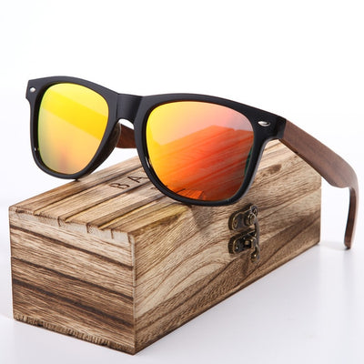 Best 2019 Wood Polarized Sunglasses Men  UV400 Protection Eyewear Wooden Original Box