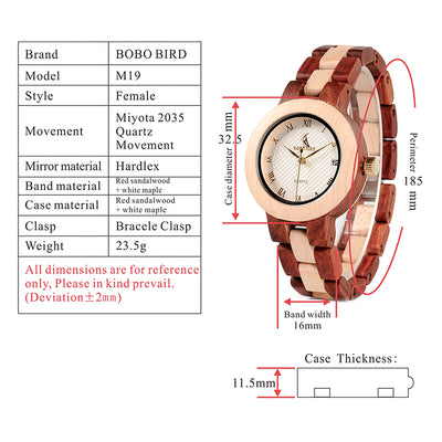 Rose Sandal Wood, the leading luxury brand watch for women