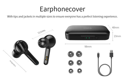 Earphones Bluetooth 5.0  Sport Earphone with microphone  charging Box