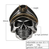 Soldier Skull Ring 925 Silver  For Men